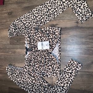 Cheetah long sleeve crop
